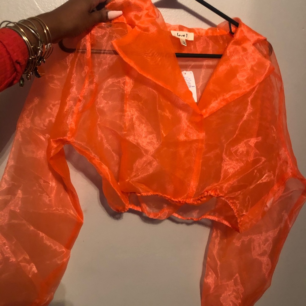 Vintage mesh crop top